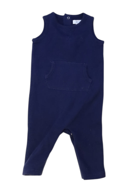 A Navy Long Overalls from Ralph Lauren in size 3-6M for boy. (Front View)