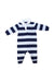 A Navy Long Sleeve Rompers from Ralph Lauren in size 3-6M for boy. (Front View)