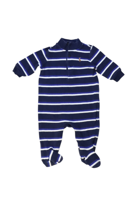 A Navy Onesies from Ralph Lauren in size 0-3M for boy. (Front View)