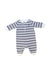 A Navy Long Sleeve Rompers from Ralph Lauren in size 0-3M for boy. (Front View)