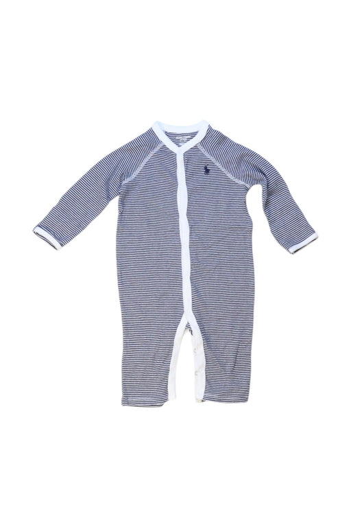 A Navy Long Sleeve Bodysuits from Ralph Lauren in size 3-6M for boy. (Front View)
