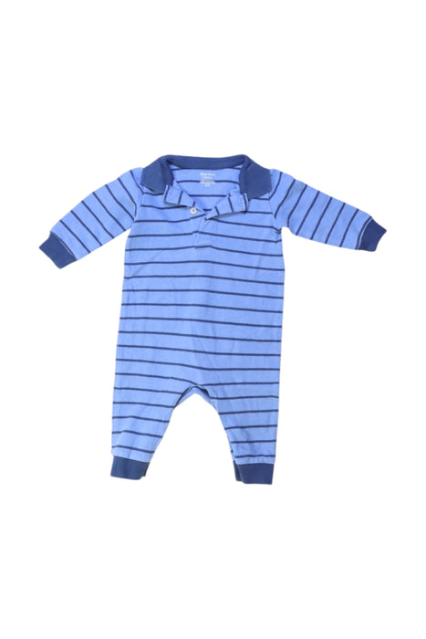 A Blue Long Sleeve Rompers from Ralph Lauren in size 3-6M for boy. (Front View)