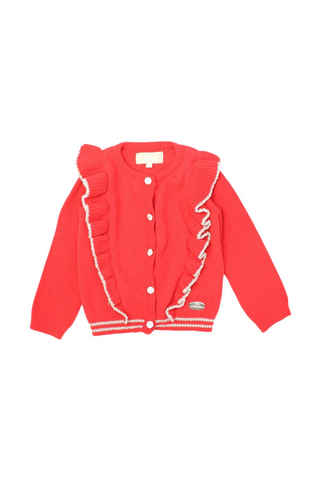 A Red Long Sleeve Tops from Chickeeduck in size 18-24M for girl. (Front View)