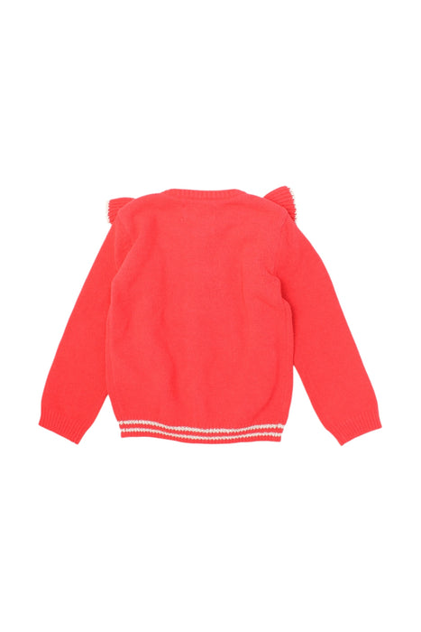 A Red Long Sleeve Tops from Chickeeduck in size 18-24M for girl. (Back View)