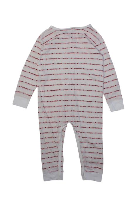 A Red Onesies from Petit Bateau in size 3T for girl. (Back View)