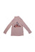 A Pink Long Sleeve Bodysuits from Petit Bateau in size 3T for girl. (Front View)