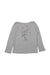 A Grey Long Sleeve Bodysuits from Petit Bateau in size 3T for girl. (Front View)