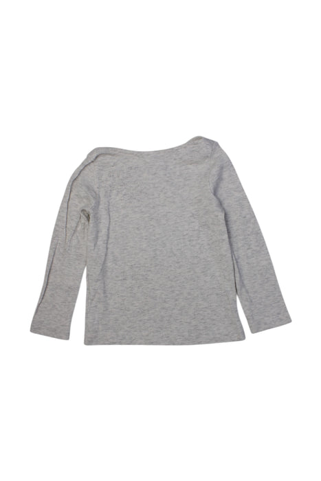 A Grey Long Sleeve Bodysuits from Petit Bateau in size 3T for girl. (Back View)