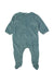 A Teal Onesies from Petit Bateau in size 6-12M for neutral. (Back View)