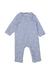 A Blue Onesies from Jacadi in size 3-6M for neutral. (Front View)