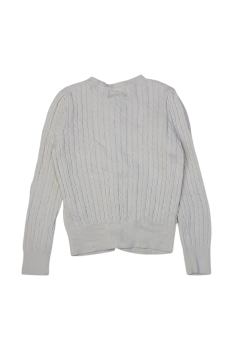 A White Cardigans from Polo Ralph Lauren in size 6T for girl. (Back View)
