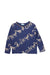 A Navy Crewneck Sweatshirts from Hakka in size 5T for girl. (Front View)