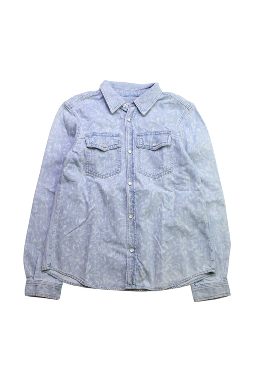 A Blue Long Sleeve Shirts from Bonpoint in size 10Y for neutral. (Front View)