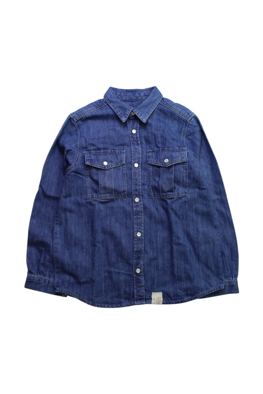 A Blue Long Sleeve Shirts from Bonpoint in size 8Y for neutral. (Front View)