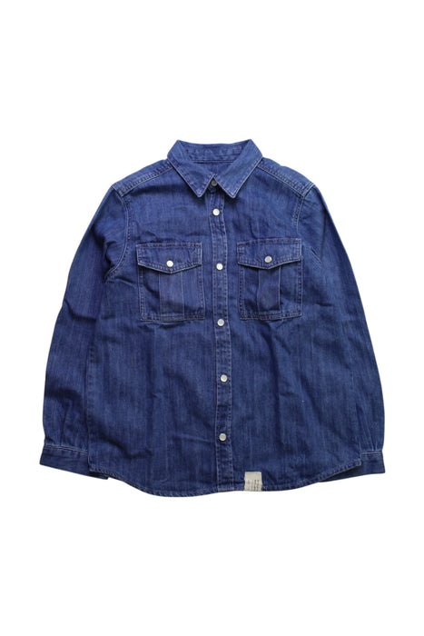 A Blue Long Sleeve Shirts from Bonpoint in size 8Y for neutral. (Front View)