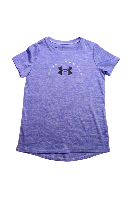 A Purple Active Tops from Under Armour in size 8Y for neutral. (Front View)