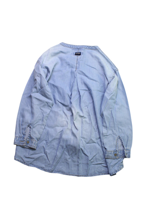 A Blue Long Sleeve Shirts from Catimini in size 6T for girl. (Back View)