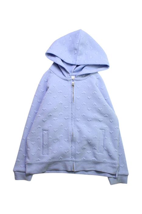 A Blue Zippered Sweatshirts from Seed in size 6T for neutral. (Front View)