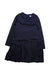 A Navy Long Sleeve Dresses from Jacadi in size 8Y for girl. (Front View)
