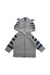 A Grey Zippered Sweatshirts from Seed in size 0-3M for boy. (Front View)