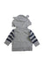 A Grey Zippered Sweatshirts from Seed in size 0-3M for boy. (Back View)
