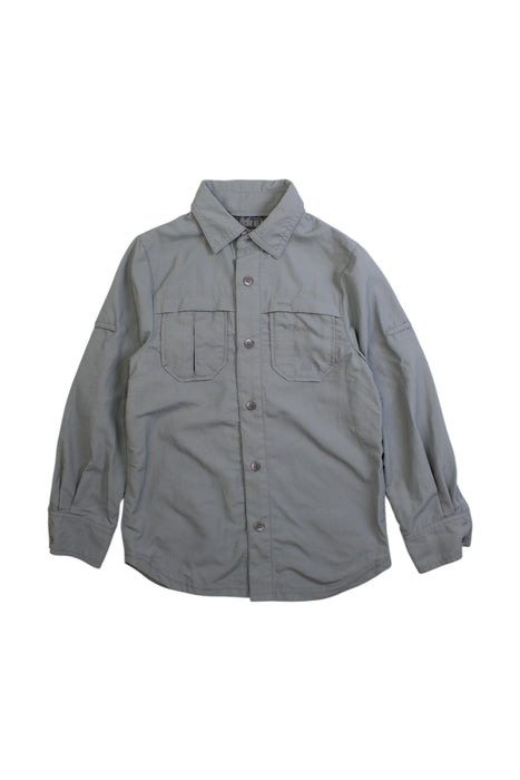 A Grey Long Sleeve Shirts from REI in size 4T for boy. (Front View)