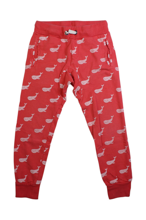 A Red Sweatpants from Seed in size 5T for girl. (Front View)