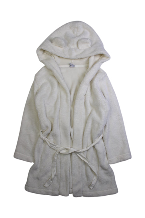 A Ivory Sleepwear Bathrobes from Petit Bateau in size 6T for girl. (Front View)