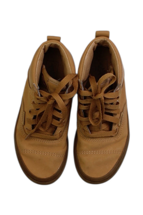 A Beige Sneakers from Vans in size 7Y for boy. (Back View)