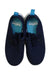 A Navy Slip Ons from Native Shoes in size 6T for boy. (Back View)
