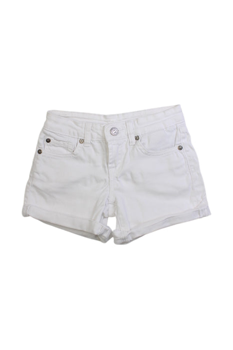 A White Shorts from 7 For All Mankind in size 7Y for girl. (Front View)