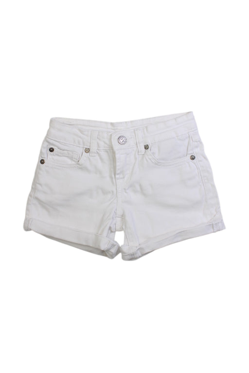 A White Shorts from 7 For All Mankind in size 7Y for girl. (Front View)