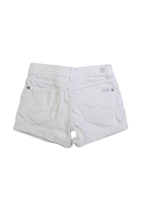 A White Shorts from 7 For All Mankind in size 7Y for girl. (Back View)