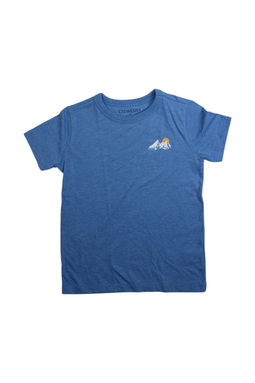 A Blue Short Sleeve T Shirts from Crewcuts in size 4T for neutral. (Front View)