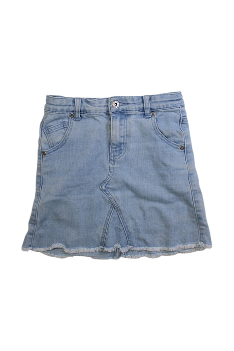 A Blue Mid Skirts from Seed in size 8Y for girl. (Front View)