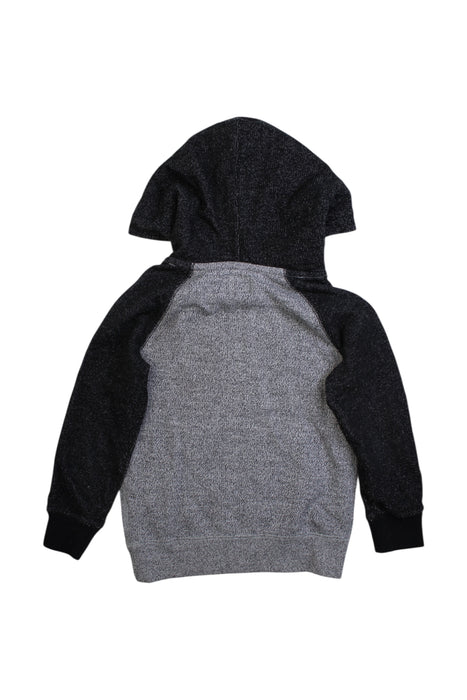 A Grey Hooded Sweatshirts from Roots in size 6T for girl. (Back View)
