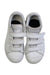 A White Sneakers from Adidas in size 6T for girl. (Back View)