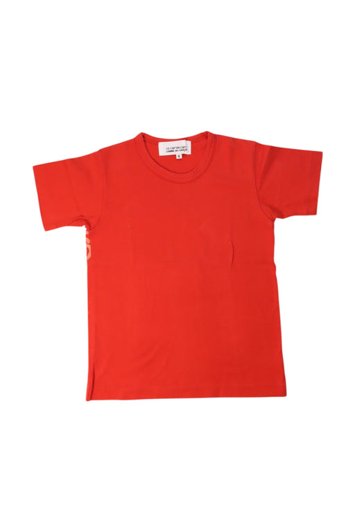 A Red Short Sleeve T Shirts from Comme des Garcons in size 6T for neutral. (Front View)