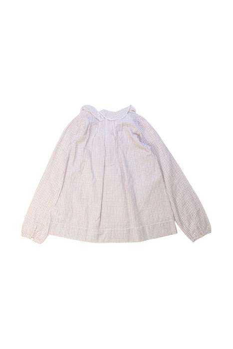 A Beige Long Sleeve Tops from Jacadi in size 7Y for girl. (Back View)