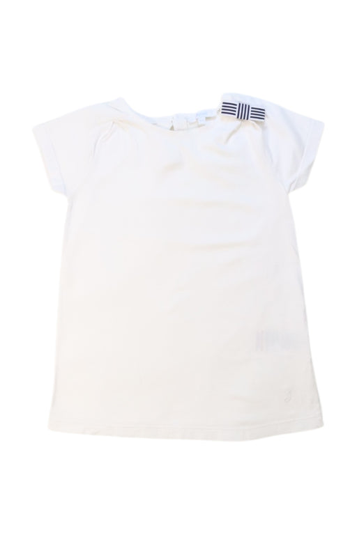 A White Short Sleeve Tops from Jacadi in size 8Y for girl. (Front View)