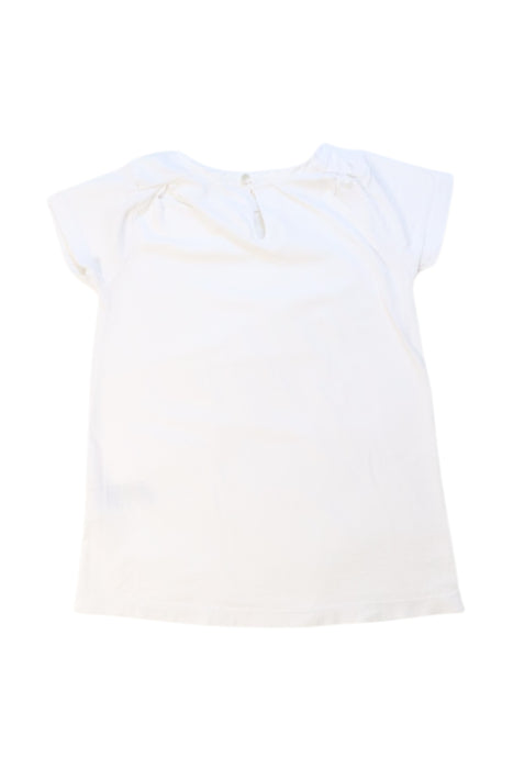 A White Short Sleeve Tops from Jacadi in size 8Y for girl. (Back View)