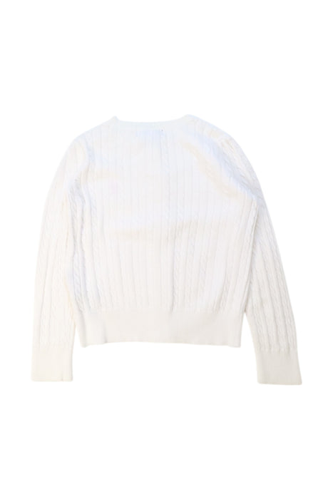 A White Cardigans from Ralph Lauren in size 5T for girl. (Back View)
