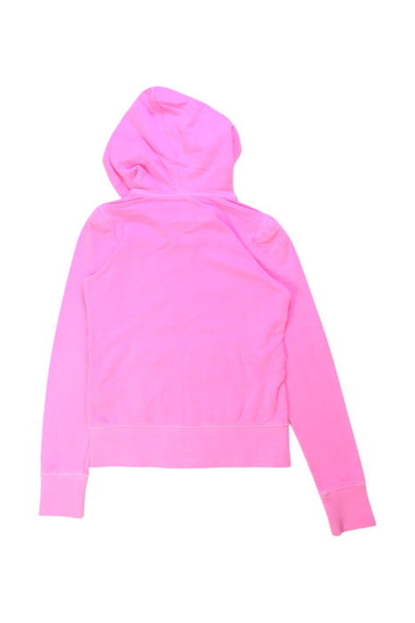 A Pink Zippered Sweatshirts from Juicy Couture in size 8Y for girl. (Back View)