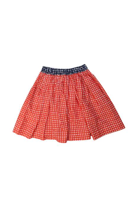 A Red Mid Skirts from Petit Bateau in size 8Y for girl. (Front View)
