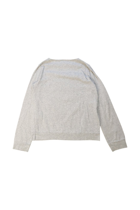 A Grey Sweatshirts from Petit Bateau in size 8Y for girl. (Back View)