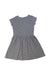 A Grey Short Sleeve Dresses from Petit Bateau in size 8Y for girl. (Back View)