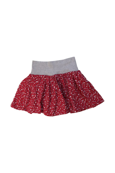 A Red Short Skirts from Petit Bateau in size 6T for girl. (Front View)