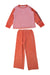 A Orange Pyjama Sets from Petit Bateau in size 6T for girl. (Front View)