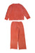 A Orange Pyjama Sets from Petit Bateau in size 6T for girl. (Back View)
