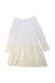 A White Long Sleeve Dresses from Petit Bateau in size 8Y for girl. (Front View)